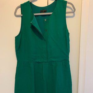J.Crew Green Silk Dress
